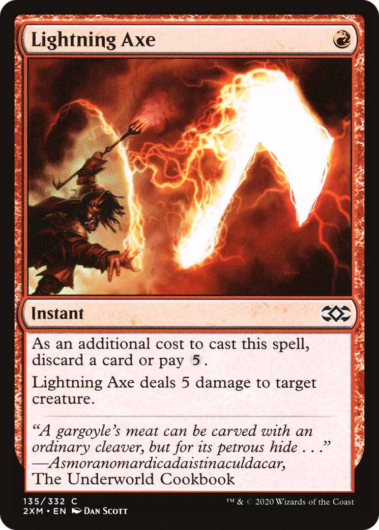 Magic: The Gathering - Lightning Axe Foil - Double Masters