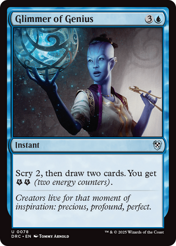 Magic: The Gathering - Glimmer of Genius - Aetherdrift Commander