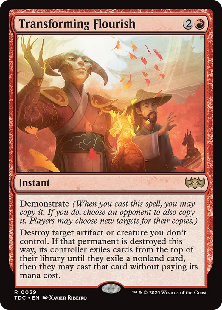 Magic: The Gathering - Transforming Flourish - Tarkir: Dragonstorm Commander