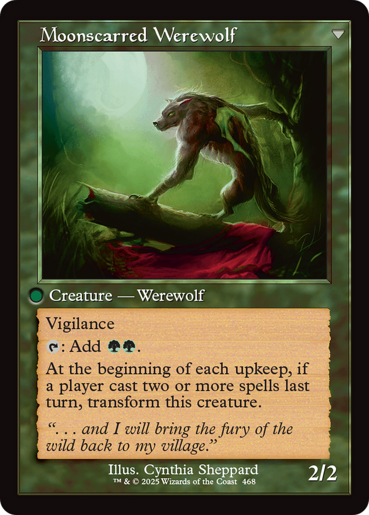 Magic: The Gathering - Scorned Villager // Moonscarred Werewolf Foil - Innistrad Remastered