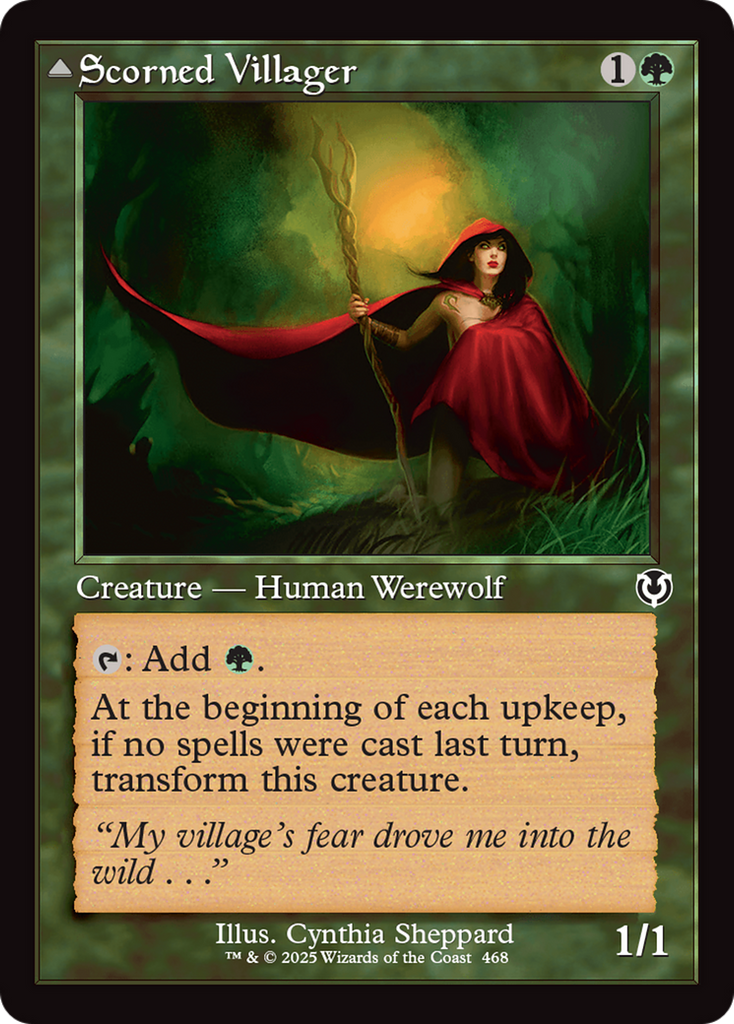 Magic: The Gathering - Scorned Villager // Moonscarred Werewolf Foil - Innistrad Remastered