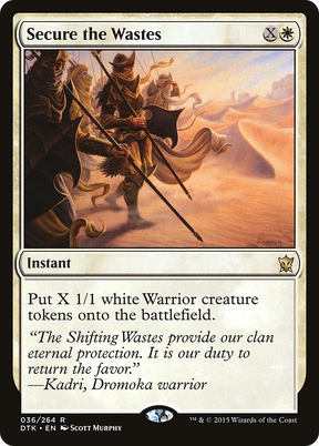 Magic: The Gathering - Secure the Wastes Foil - Dragons of Tarkir