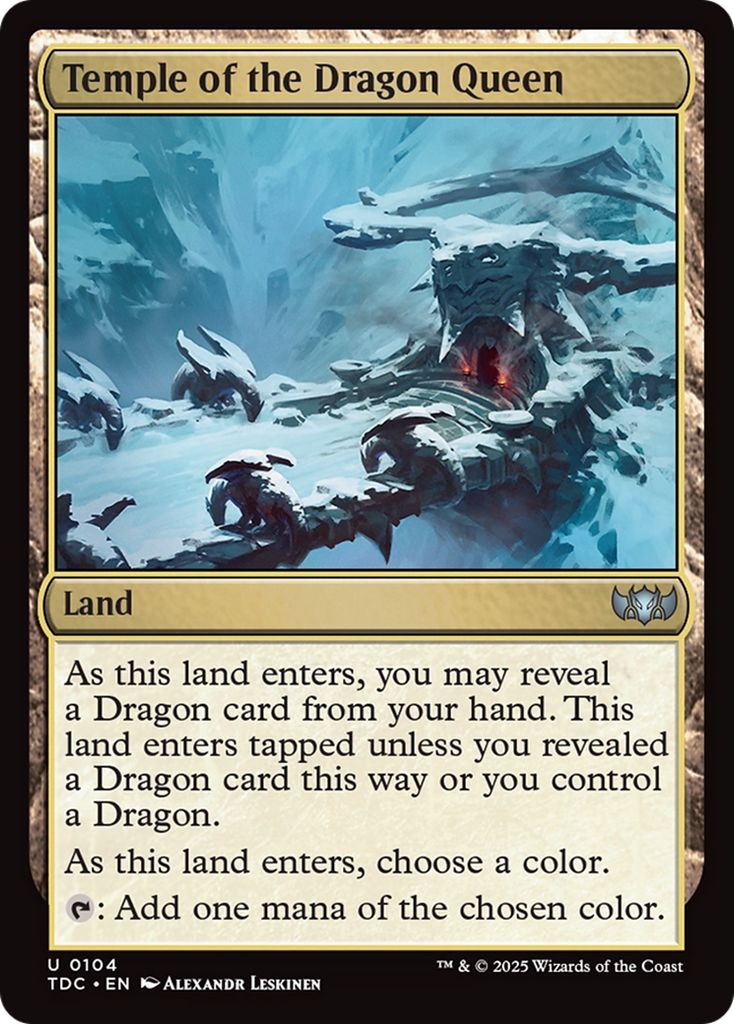 Magic: The Gathering - Temple of the Dragon Queen - Tarkir: Dragonstorm Commander