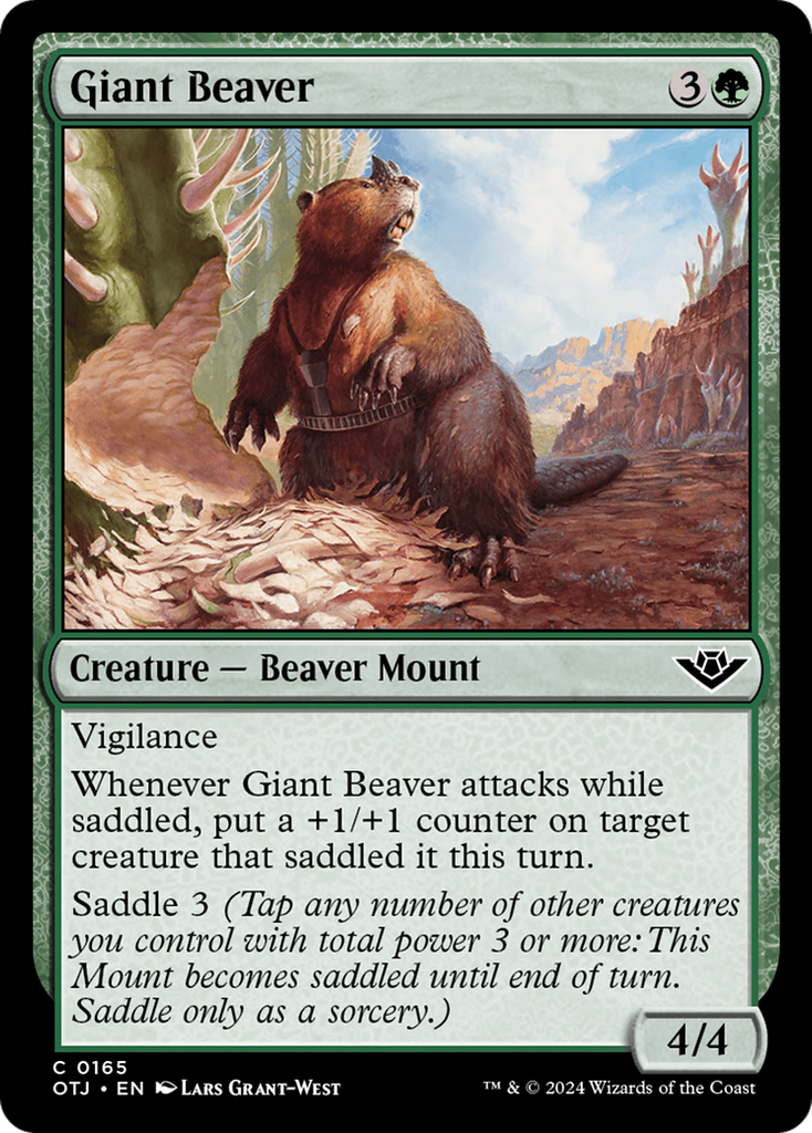 Magic: The Gathering - Giant Beaver - Outlaws of Thunder Junction