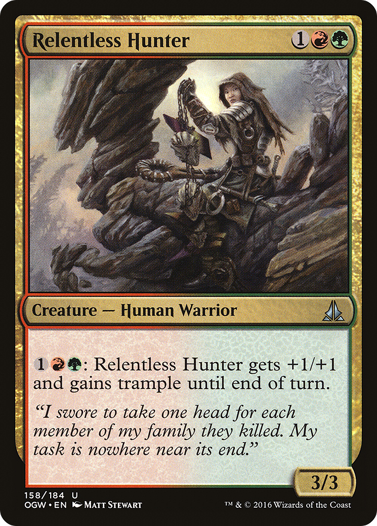 Magic: The Gathering - Relentless Hunter Foil - Oath of the Gatewatch