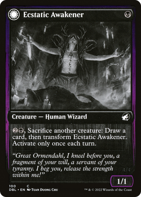 Magic: The Gathering - Ecstatic Awakener // Awoken Demon Foil - Innistrad: Double Feature