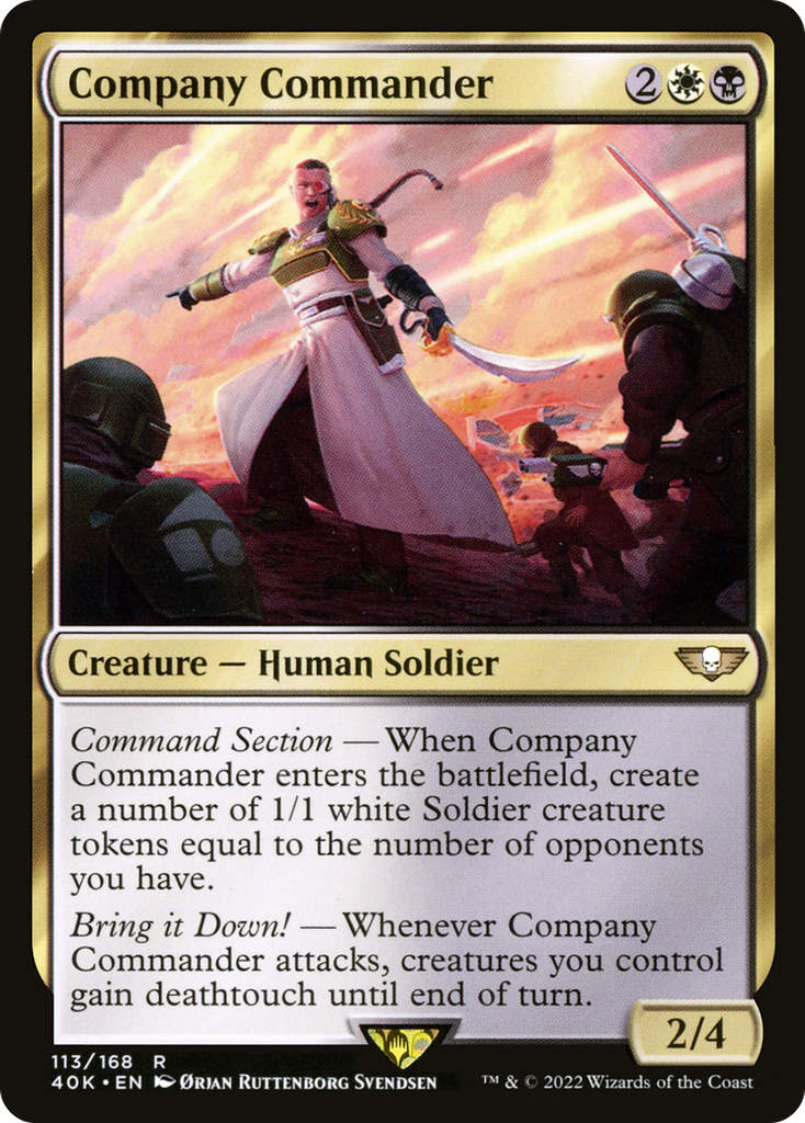 Magic: The Gathering - Company Commander - Warhammer 40000 Commander