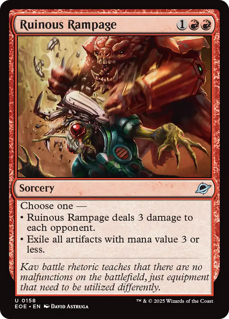 Magic: The Gathering - Ruinous Rampage Foil - Edge of Eternities