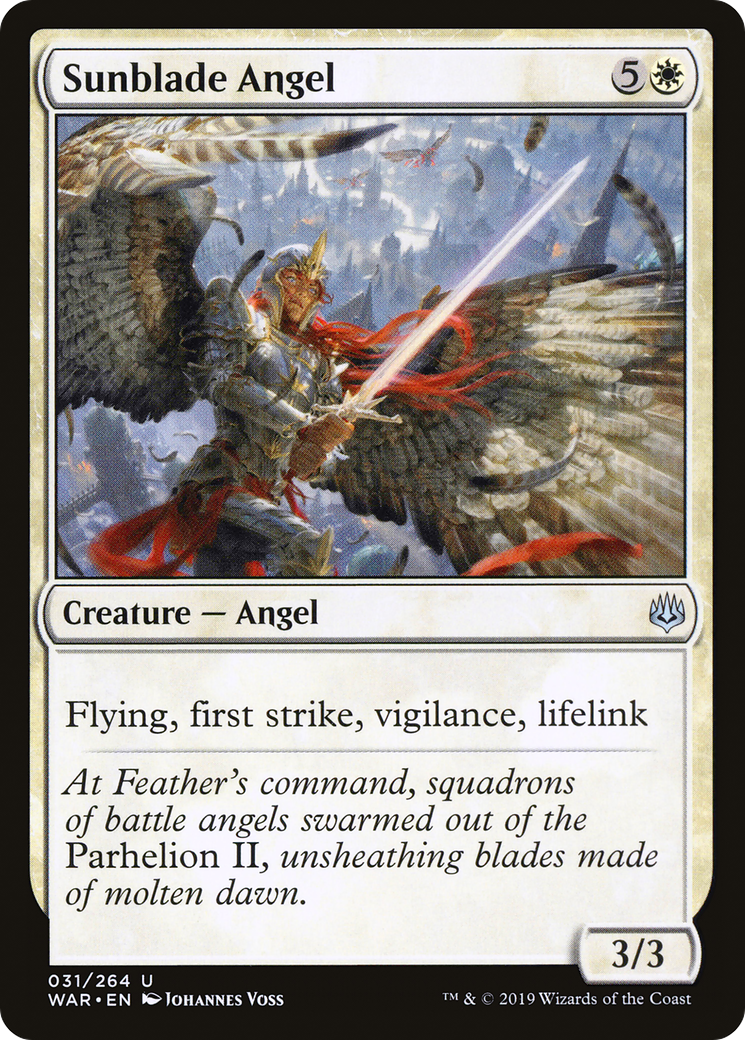 Magic: The Gathering - Sunblade Angel Foil - War of the Spark