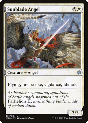 Magic: The Gathering - Sunblade Angel Foil - War of the Spark