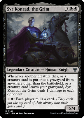 Magic: The Gathering - Syr Konrad, the Grim - Murders at Karlov Manor Commander