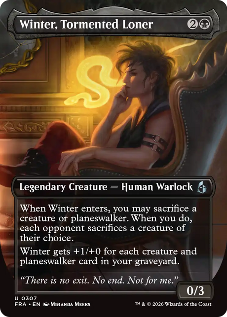 Magic: The Gathering - Winter, Tormented Loner - Reality Fracture