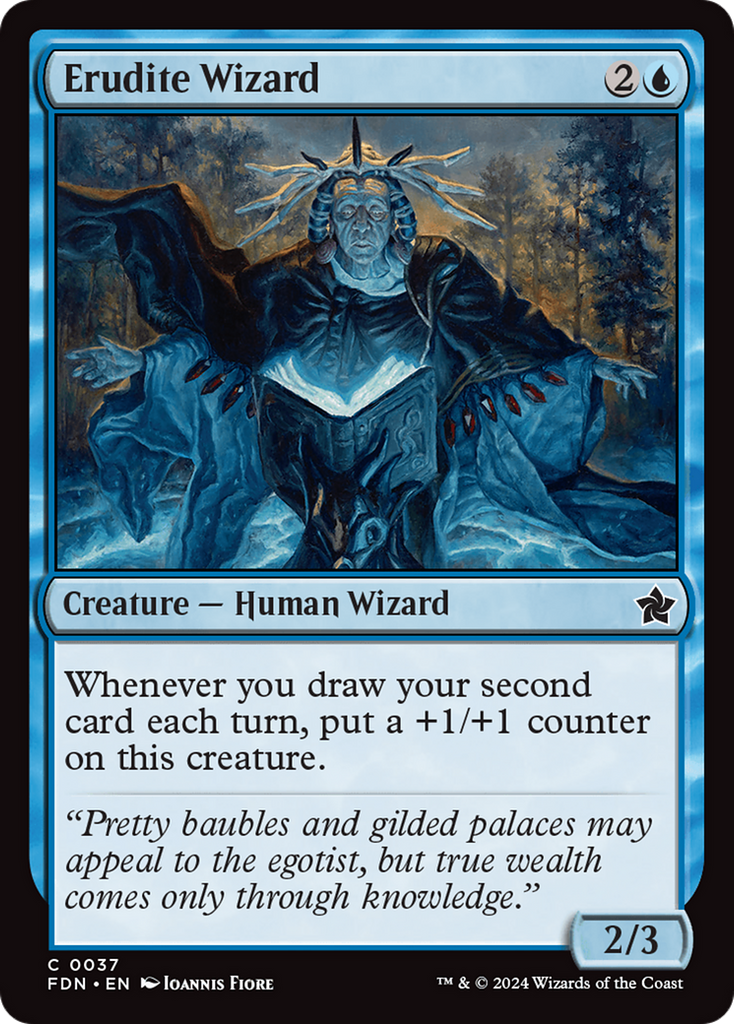 Magic: The Gathering - Erudite Wizard - Foundations