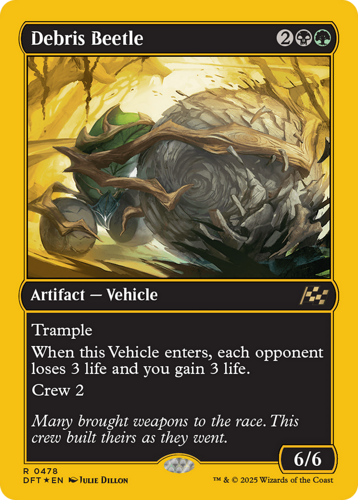 Magic: The Gathering - Debris Beetle Foil - Aetherdrift