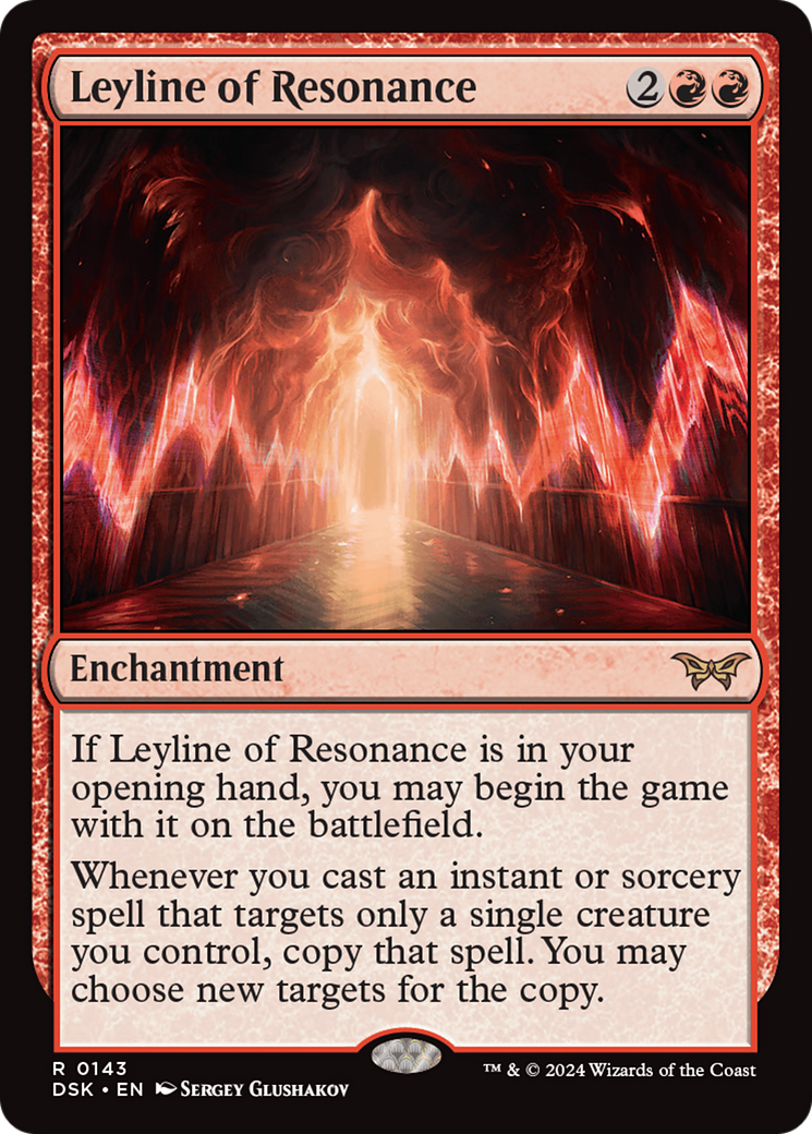Magic: The Gathering - Leyline of Resonance Foil - Duskmourn: House of Horror