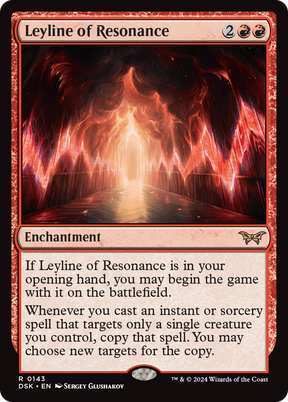 Magic: The Gathering - Leyline of Resonance Foil - Duskmourn: House of Horror