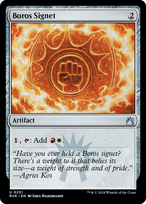 Magic: The Gathering - Boros Signet Foil - Ravnica Remastered