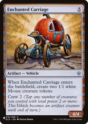 Magic: The Gathering - Enchanted Carriage - The List