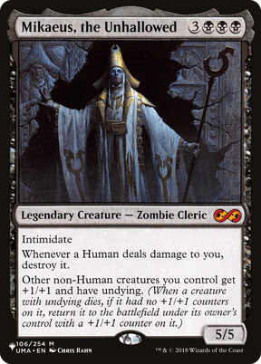 Magic: The Gathering - Mikaeus, the Unhallowed - The List