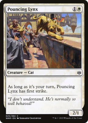 Magic: The Gathering - Pouncing Lynx Foil - War of the Spark