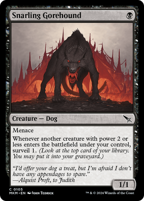 Magic: The Gathering - Snarling Gorehound - Murders at Karlov Manor