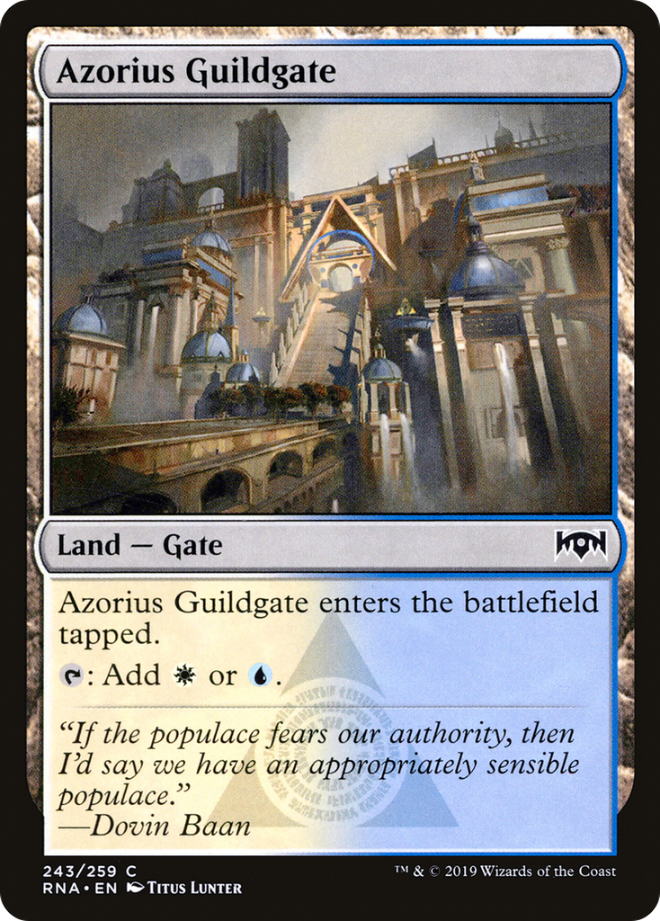 Magic: The Gathering - Azorius Guildgate Foil - Ravnica Allegiance