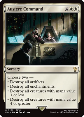 Magic: The Gathering - Austere Command - Final Fantasy Commander