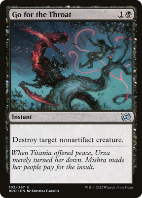 Magic: The Gathering - Go for the Throat Foil - The Brothers' War