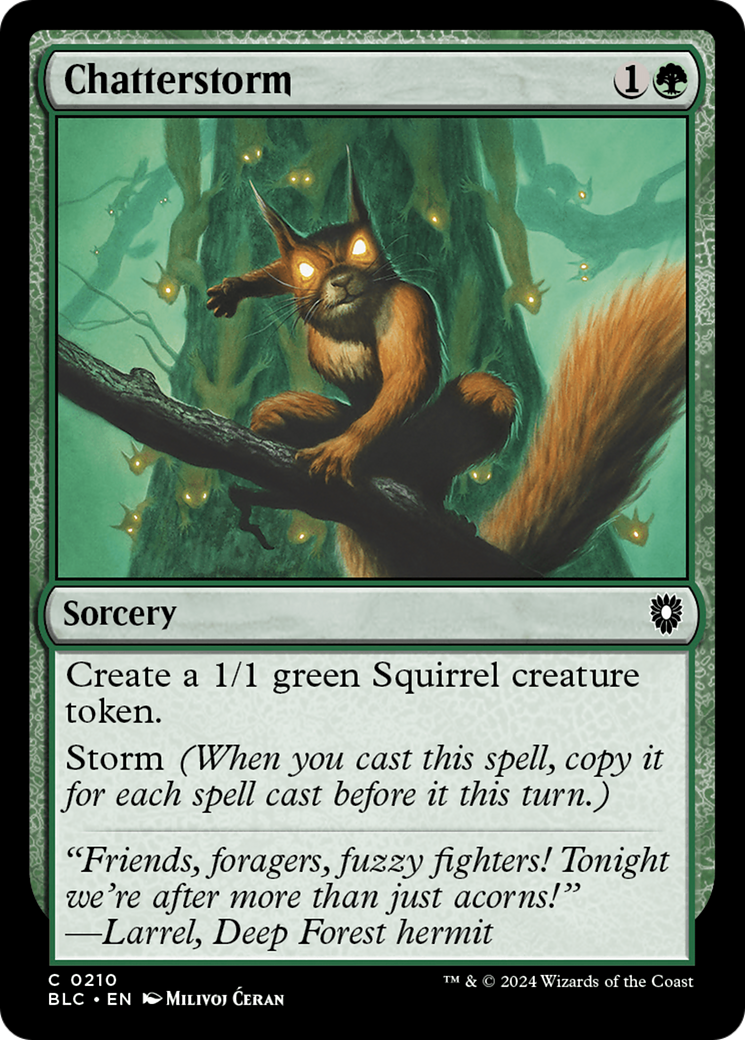 Magic: The Gathering - Chatterstorm - Bloomburrow Commander