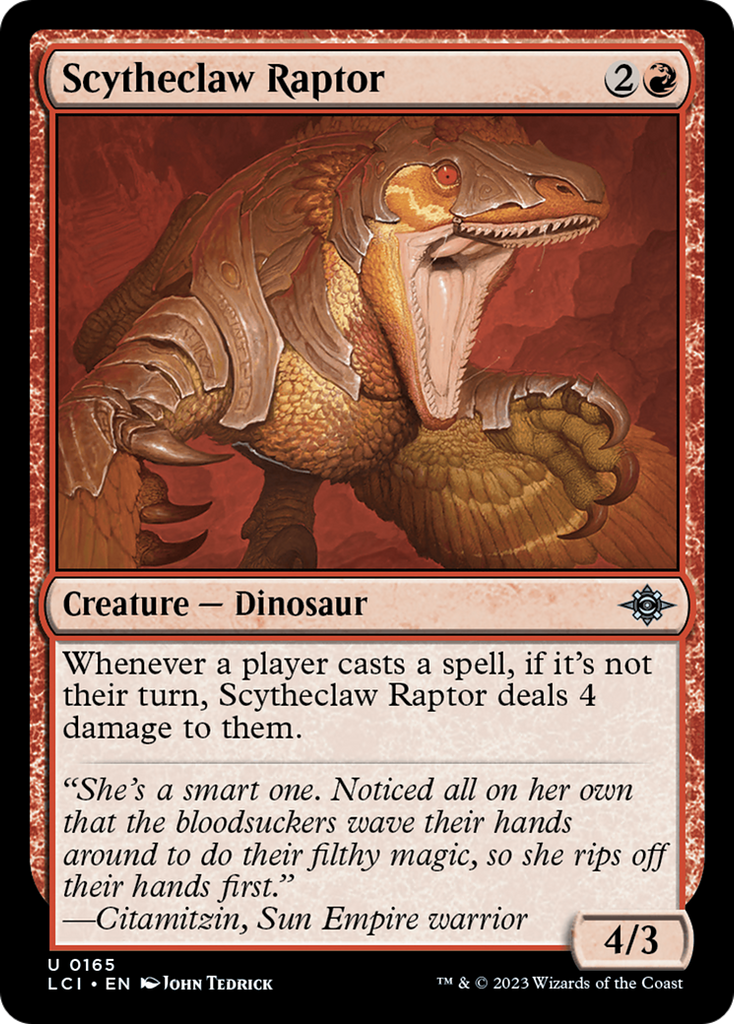 Magic: The Gathering - Scytheclaw Raptor - The Lost Caverns of Ixalan