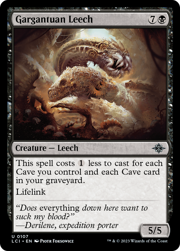 Magic: The Gathering - Gargantuan Leech - The Lost Caverns of Ixalan