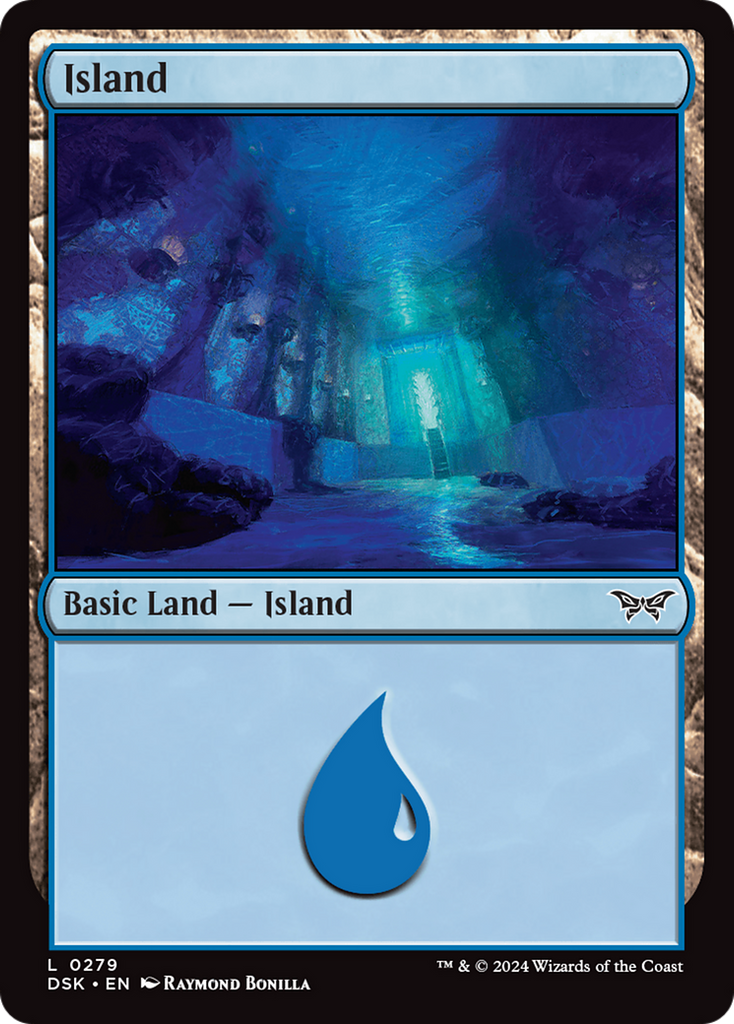 Magic: The Gathering - Island #279 Foil - Duskmourn: House of Horror