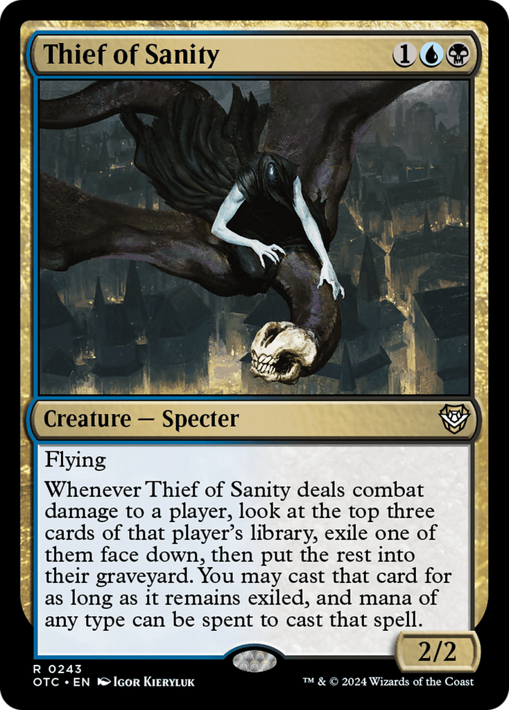 Magic: The Gathering - Thief of Sanity - Outlaws of Thunder Junction Commander