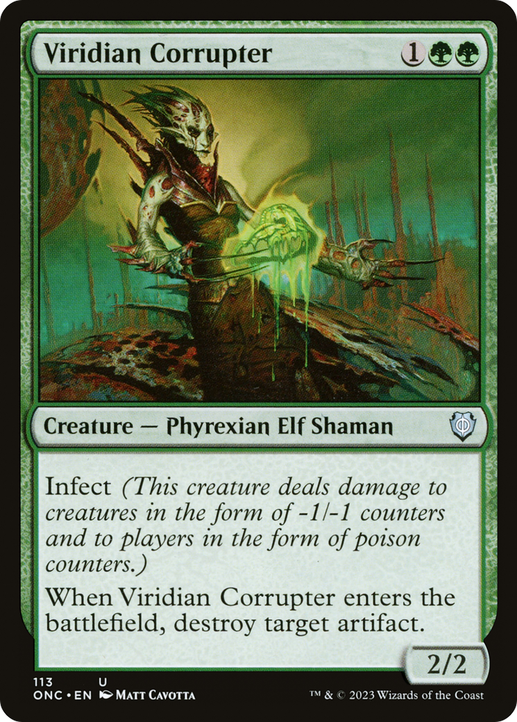 Magic: The Gathering - Viridian Corrupter - Phyrexia: All Will Be One Commander