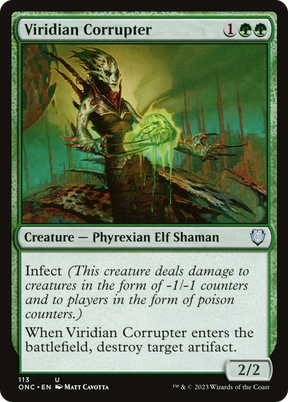 Magic: The Gathering - Viridian Corrupter - Phyrexia: All Will Be One Commander