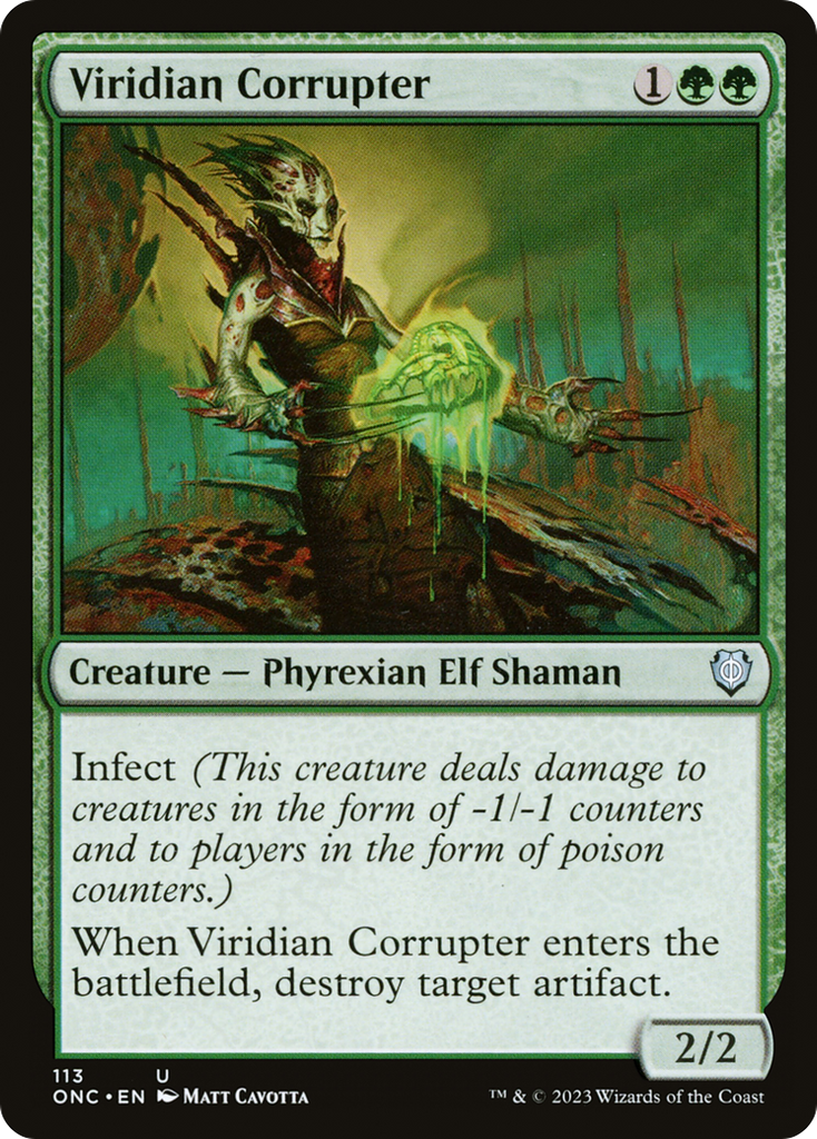 Magic: The Gathering - Viridian Corrupter - Phyrexia: All Will Be One Commander