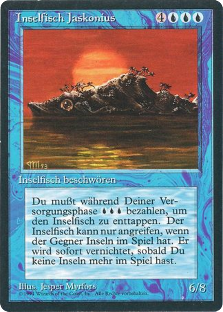 Magic: The Gathering - Inselfisch Jasconius - Foreign Black Border