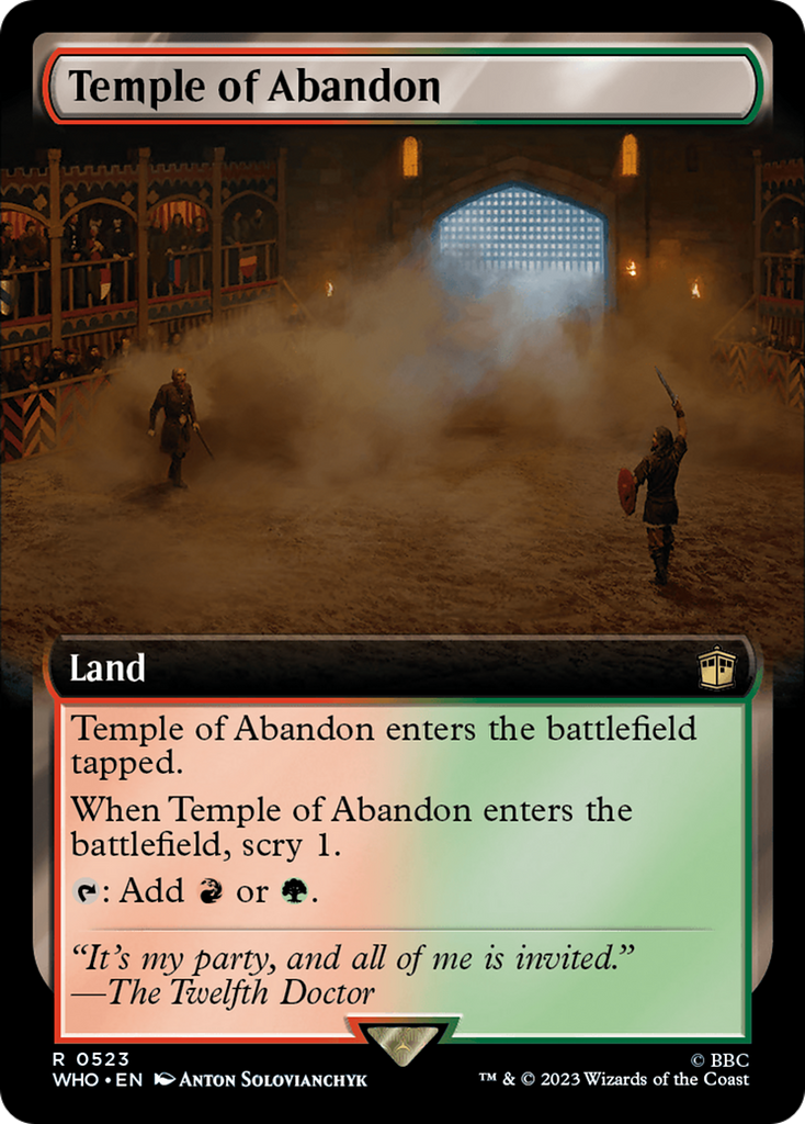 Magic: The Gathering - Temple of Abandon Foil - Doctor Who