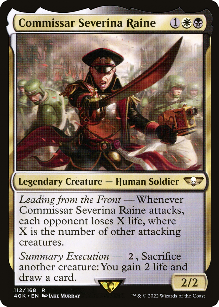 Magic: The Gathering - Commissar Severina Raine - Warhammer 40000 Commander
