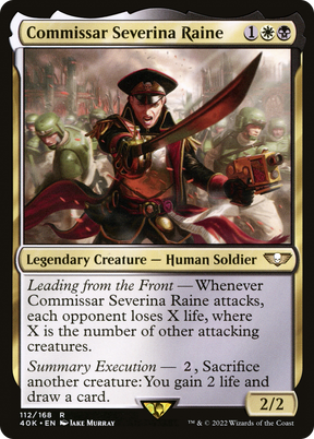 Magic: The Gathering - Commissar Severina Raine - Warhammer 40000 Commander