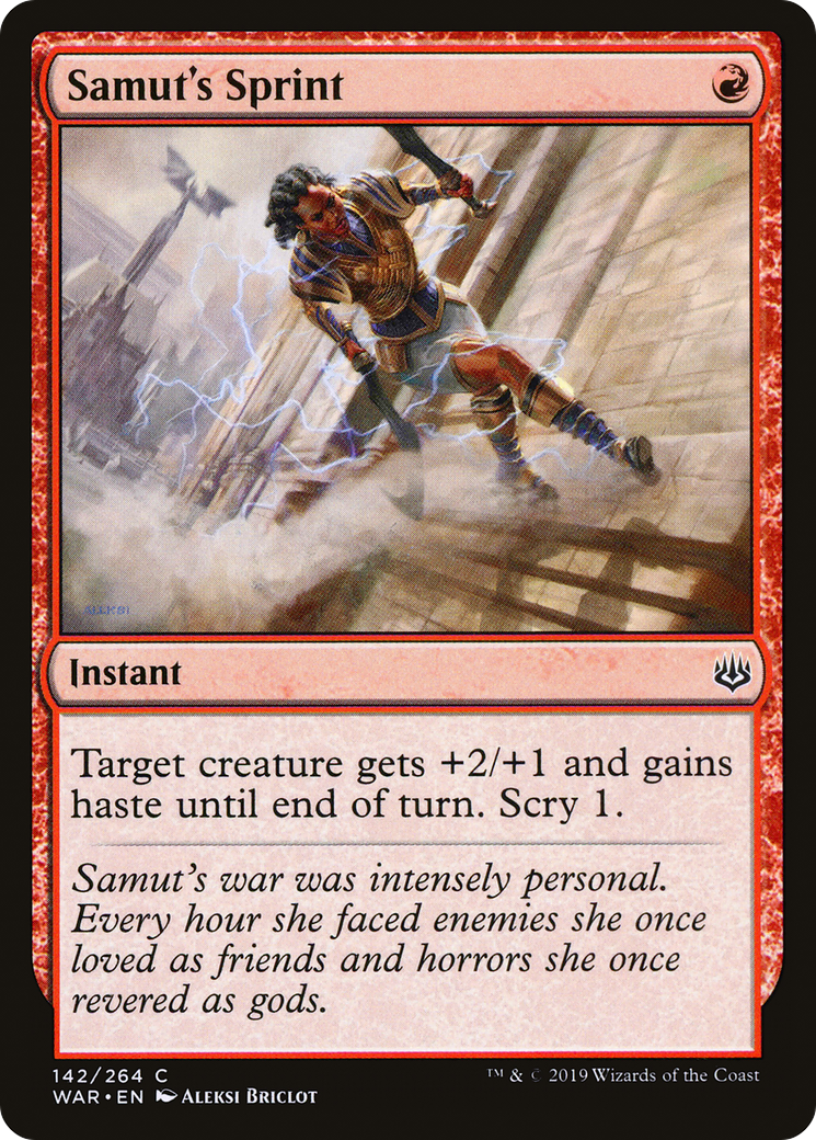 Magic: The Gathering - Samut's Sprint Foil - War of the Spark
