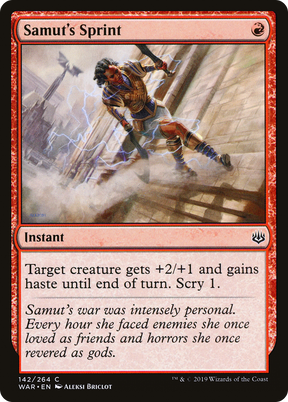 Magic: The Gathering - Samut's Sprint Foil - War of the Spark