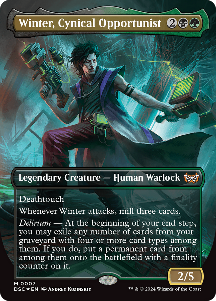 Magic: The Gathering - Winter, Cynical Opportunist - Duskmourn: House of Horror Commander