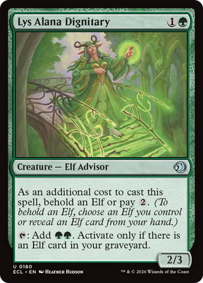 Magic: The Gathering - Lys Alana Dignitary Foil - Lorwyn Eclipsed