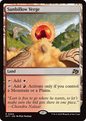 Magic: The Gathering - Sunbillow Verge Foil - Aetherdrift