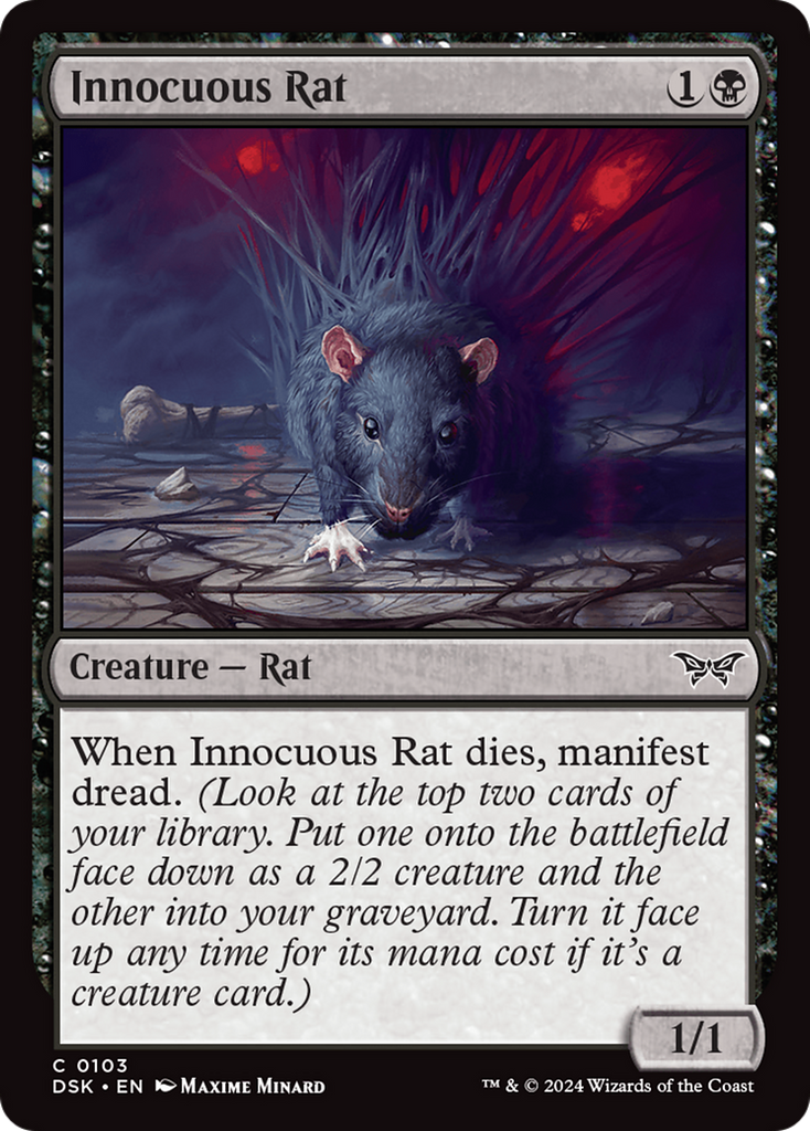 Magic: The Gathering - Innocuous Rat - Duskmourn: House of Horror