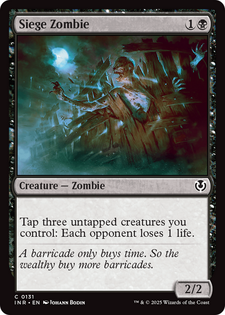 Magic: The Gathering - Siege Zombie - Innistrad Remastered