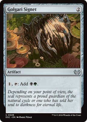 Magic: The Gathering - Golgari Signet - Duskmourn: House of Horror Commander