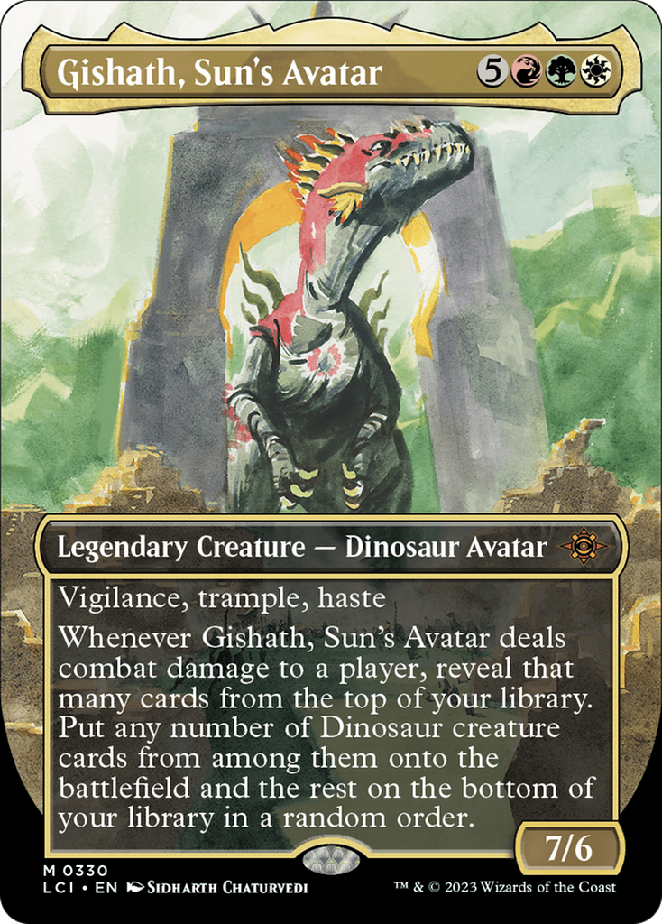 Magic: The Gathering - Gishath, Sun's Avatar Foil - The Lost Caverns of Ixalan