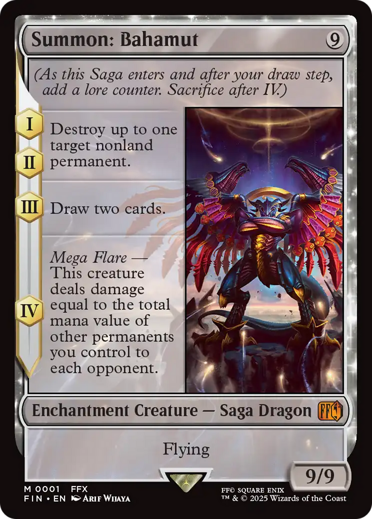 Magic: The Gathering - Summon: Bahamut Foil - Final Fantasy